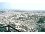 Remains of community buildings at Qumran towards Dead Sea